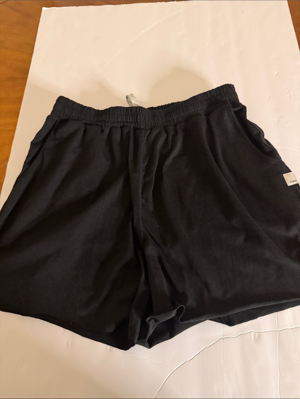 Vuori Black Relaxed Knit Pull-On Shorts